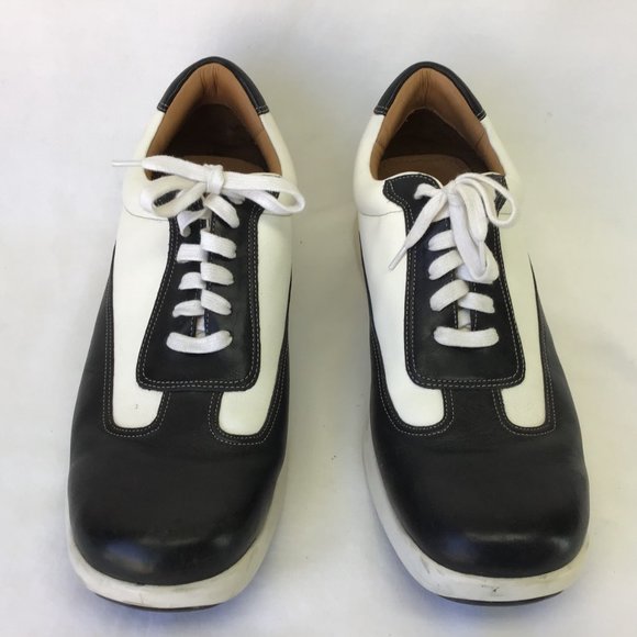 Cole Haan Men Leather White Black Shoes 14M - Picture 2 of 11